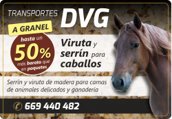 50% DESCUENTO EN VIRUTA Y SERRIN TRANSPORTES DVG