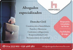 HERMOSILLA ABOGADOS MADRID EUROVILLAS NUEVO BAZTAN