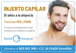 INJERTO CAPILAR CENTRO MEDICO SALUD INTEGRAL EUROVILLAS NUEVO BAZTAN