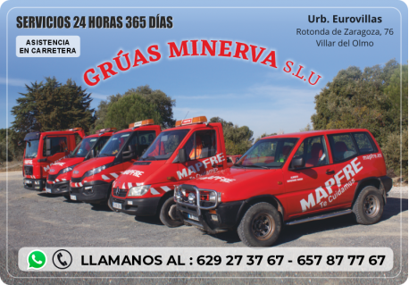 GRUAS MINERVA EUROVILLAS NUEVO BAZTAN VILLAR DEL OLMO MADRID