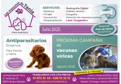 LAS MASCOTAS DE TANIA CLINICA VETERINARIA NUEVO BAZTAN