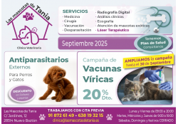 LAS MASCOTAS DE TANIA CLINICA VETERINARIA NUEVO BAZTAN