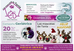 LAS MASCOTAS DE TANIA CLINICA VETERINARIA NUEVO BAZTAN