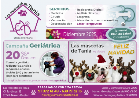LAS MASCOTAS DE TANIA CLINICA VETERINARIA NUEVO BAZTAN