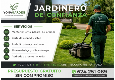 YONAGARDEN JARDINERIA PROFESIONAL Eurovillas, Nuevo Baztán, Madrid