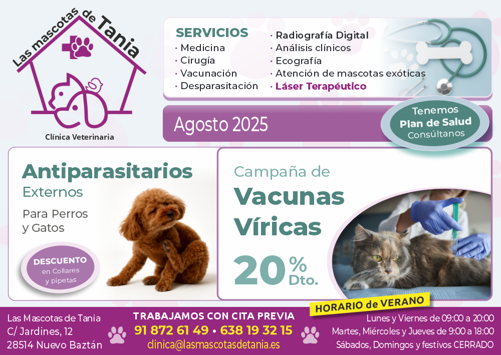 Clínica Veterinaria LAS MASCOTAS DE TANIA - Nuevo Baztán