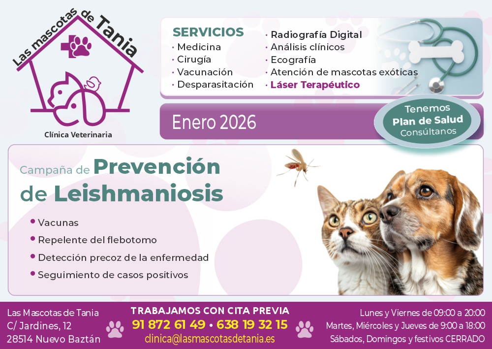 Clínica Veterinaria LAS MASCOTAS DE TANIA - Nuevo Baztán